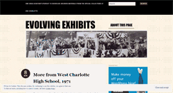 Desktop Screenshot of evolvingexhibits.wordpress.com