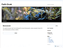 Tablet Screenshot of fatihcicekdotorg.wordpress.com
