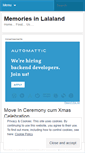 Mobile Screenshot of lalaland2613.wordpress.com
