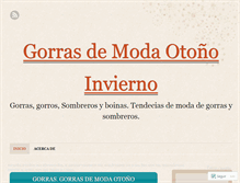 Tablet Screenshot of gorrasdemodagorras.wordpress.com