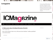 Tablet Screenshot of icmagazine.wordpress.com