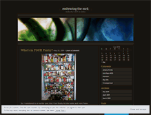 Tablet Screenshot of embracingthesuck.wordpress.com