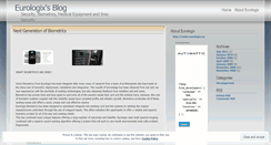Desktop Screenshot of eurologix.wordpress.com