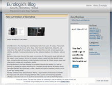 Tablet Screenshot of eurologix.wordpress.com