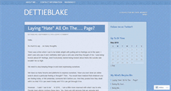 Desktop Screenshot of dettieblake.wordpress.com