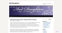 Desktop Screenshot of anddaughters.wordpress.com