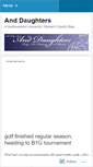 Mobile Screenshot of anddaughters.wordpress.com