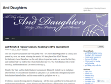 Tablet Screenshot of anddaughters.wordpress.com