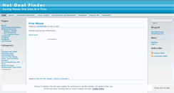Desktop Screenshot of hotdealfinder.wordpress.com