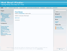 Tablet Screenshot of hotdealfinder.wordpress.com