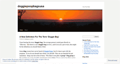 Desktop Screenshot of doggiepoopbagsusa.wordpress.com