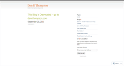 Desktop Screenshot of danrthompson1.wordpress.com