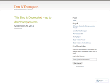 Tablet Screenshot of danrthompson1.wordpress.com