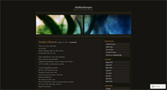 Desktop Screenshot of darklandscapes.wordpress.com