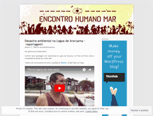 Tablet Screenshot of encontrohumanomar.wordpress.com