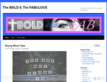 Tablet Screenshot of boldandfab.wordpress.com