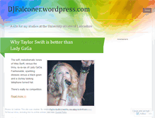 Tablet Screenshot of djfalconer.wordpress.com