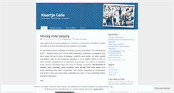 Desktop Screenshot of klaartjegalle.wordpress.com