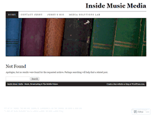 Tablet Screenshot of insidemusicmedia.wordpress.com