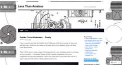 Desktop Screenshot of lessthanamateur.wordpress.com