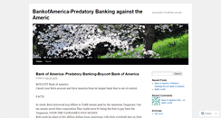 Desktop Screenshot of bankofamericapredatorybanking.wordpress.com