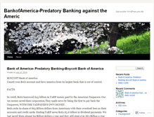 Tablet Screenshot of bankofamericapredatorybanking.wordpress.com