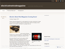 Tablet Screenshot of electricstreetrodmagazine.wordpress.com