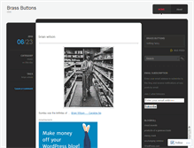 Tablet Screenshot of brassbutton.wordpress.com