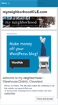 Mobile Screenshot of myneighborhoodcle.wordpress.com