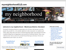 Tablet Screenshot of myneighborhoodcle.wordpress.com