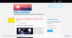 Desktop Screenshot of peakalignment.wordpress.com