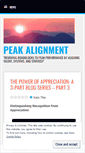 Mobile Screenshot of peakalignment.wordpress.com