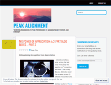 Tablet Screenshot of peakalignment.wordpress.com