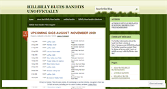Desktop Screenshot of hillbillybluesbandits.wordpress.com