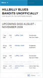 Mobile Screenshot of hillbillybluesbandits.wordpress.com