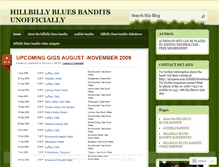 Tablet Screenshot of hillbillybluesbandits.wordpress.com