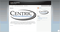 Desktop Screenshot of centricdistribution.wordpress.com