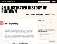 Tablet Screenshot of pigtownhistory.wordpress.com