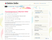 Tablet Screenshot of debbiedebie.wordpress.com