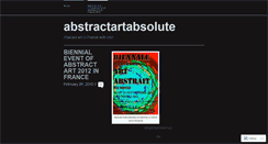 Desktop Screenshot of abstractartabsolute.wordpress.com