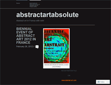 Tablet Screenshot of abstractartabsolute.wordpress.com
