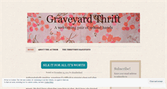 Desktop Screenshot of graveyardthrift.wordpress.com