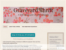 Tablet Screenshot of graveyardthrift.wordpress.com