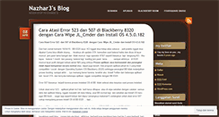 Desktop Screenshot of nazhar3.wordpress.com