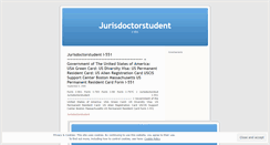 Desktop Screenshot of jurisdoctorstudent.wordpress.com
