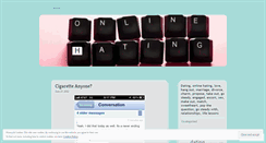 Desktop Screenshot of onlinehating.wordpress.com