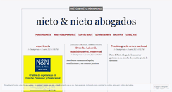 Desktop Screenshot of nietonietoabogados.wordpress.com