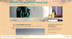 Desktop Screenshot of memoirsofadownwarddog.wordpress.com