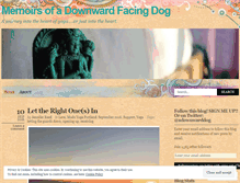 Tablet Screenshot of memoirsofadownwarddog.wordpress.com