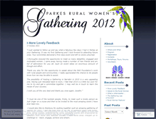 Tablet Screenshot of parkesruralwomensgathering.wordpress.com